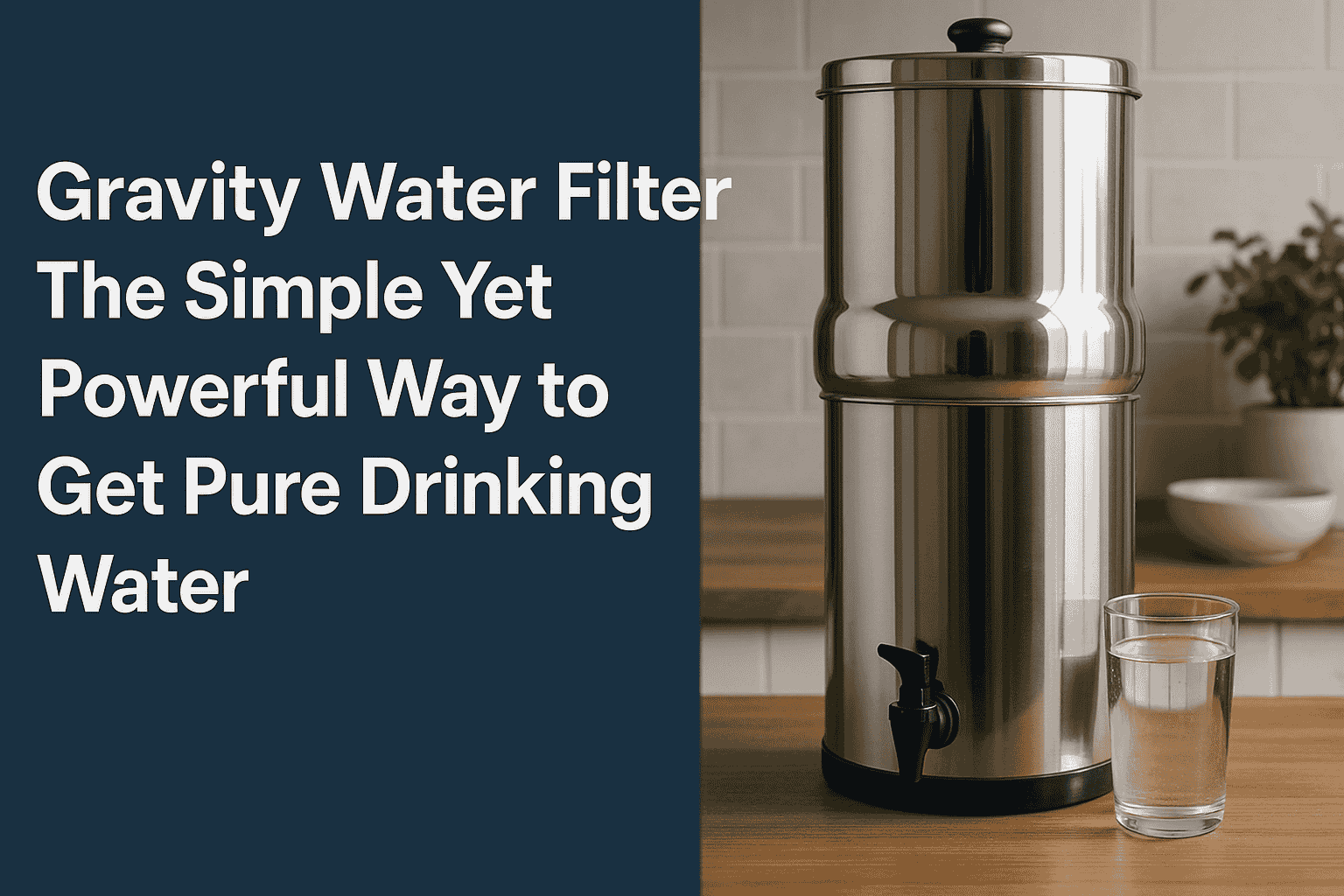 Gravity Water Filter: The Simple Yet Powerful Way to Get Pure Drinking Water