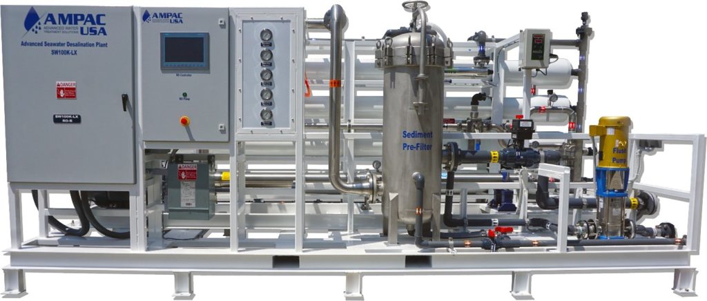 Mobile Seawater Desalination Watermaker System | SW100K-LX