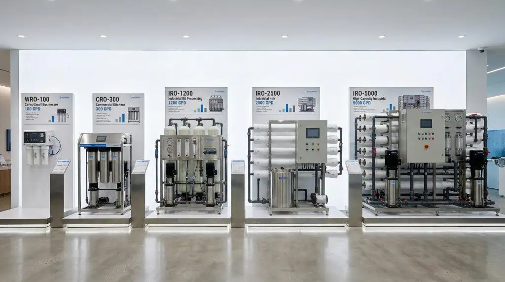 Commercial reverse osmosis systems product lineup
