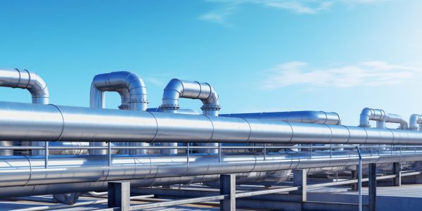 Industrial metal steel pipes AI generated image Industrial metal steel pipes AI generated image